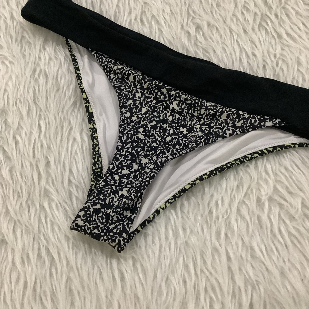 Pink Victoria’s Secret black bikini bottom